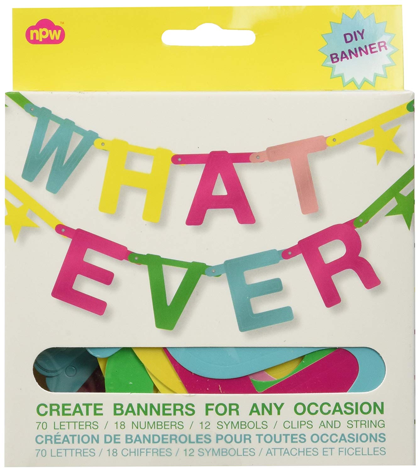  11.  Whatever Make Your Own Banner kit  I love this diy banner set and have used it for a range of occasions (and non-occasions). And it doesn't have to be festive, either...you could make it say 